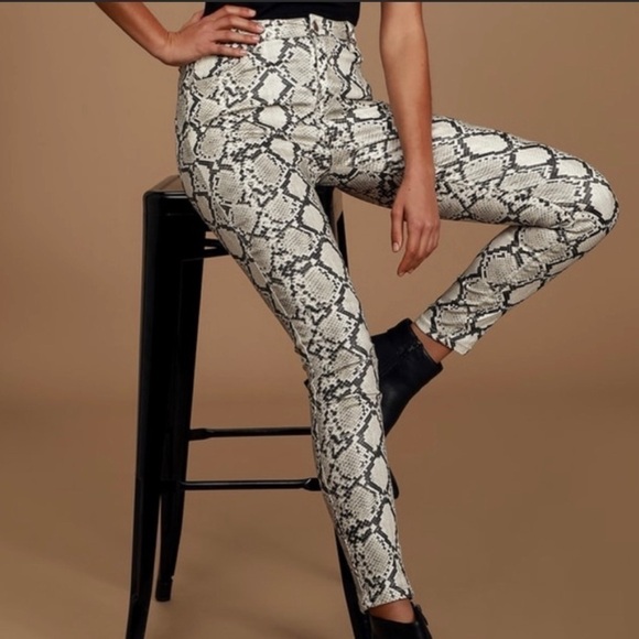 BAGATELLE.NYC Snake Print Pants - Picture 1 of 10